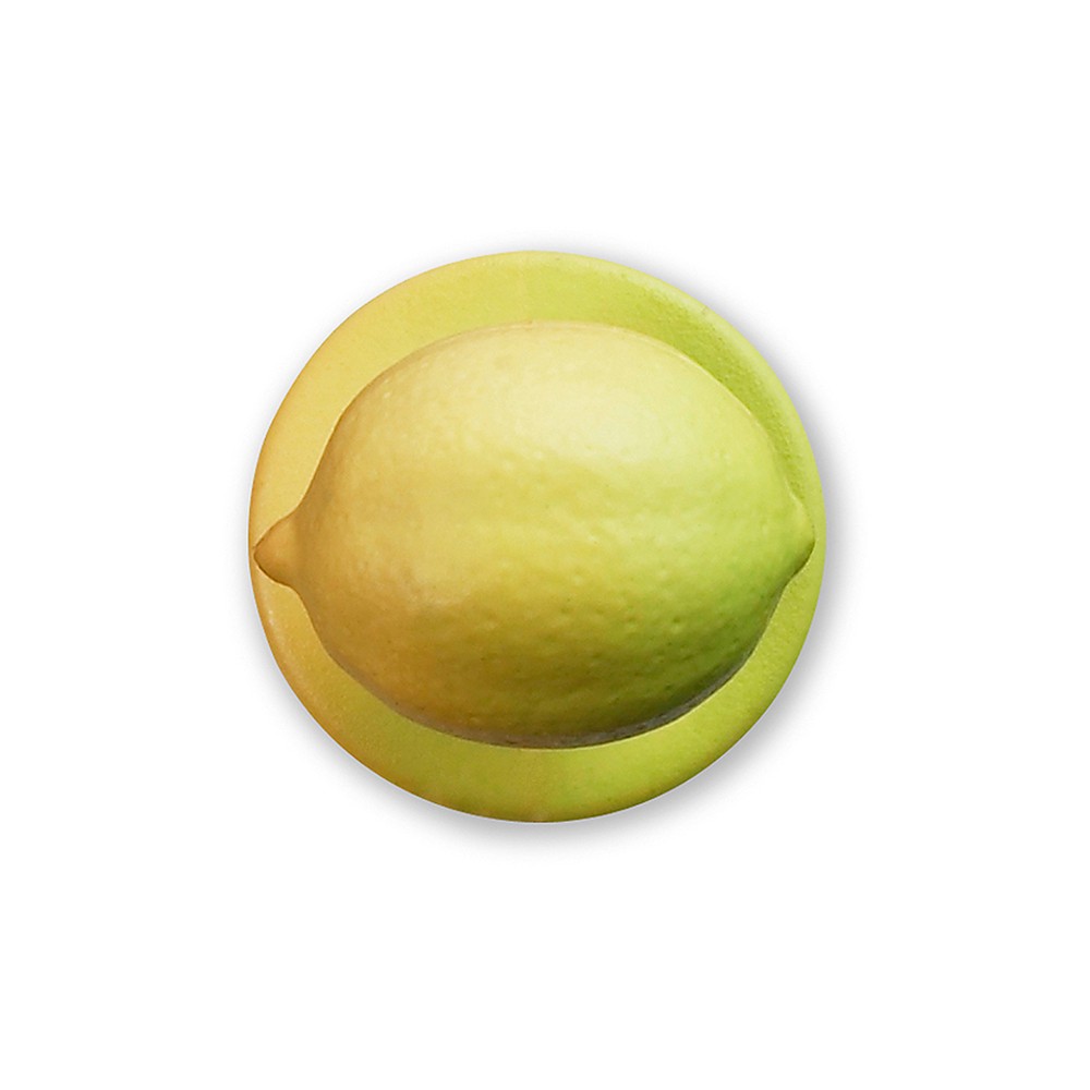Пукли «Лимон»[12шт]; пластик; D=15мм; желт.