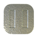 Тарелка квадратная «Криэйшнс Риппл»; стекло; L=29, B=29см; серый