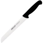 Нож для хлеба «2900»; сталь нерж., полипроп.; L=320/200, B=25мм; черный, металлич.
