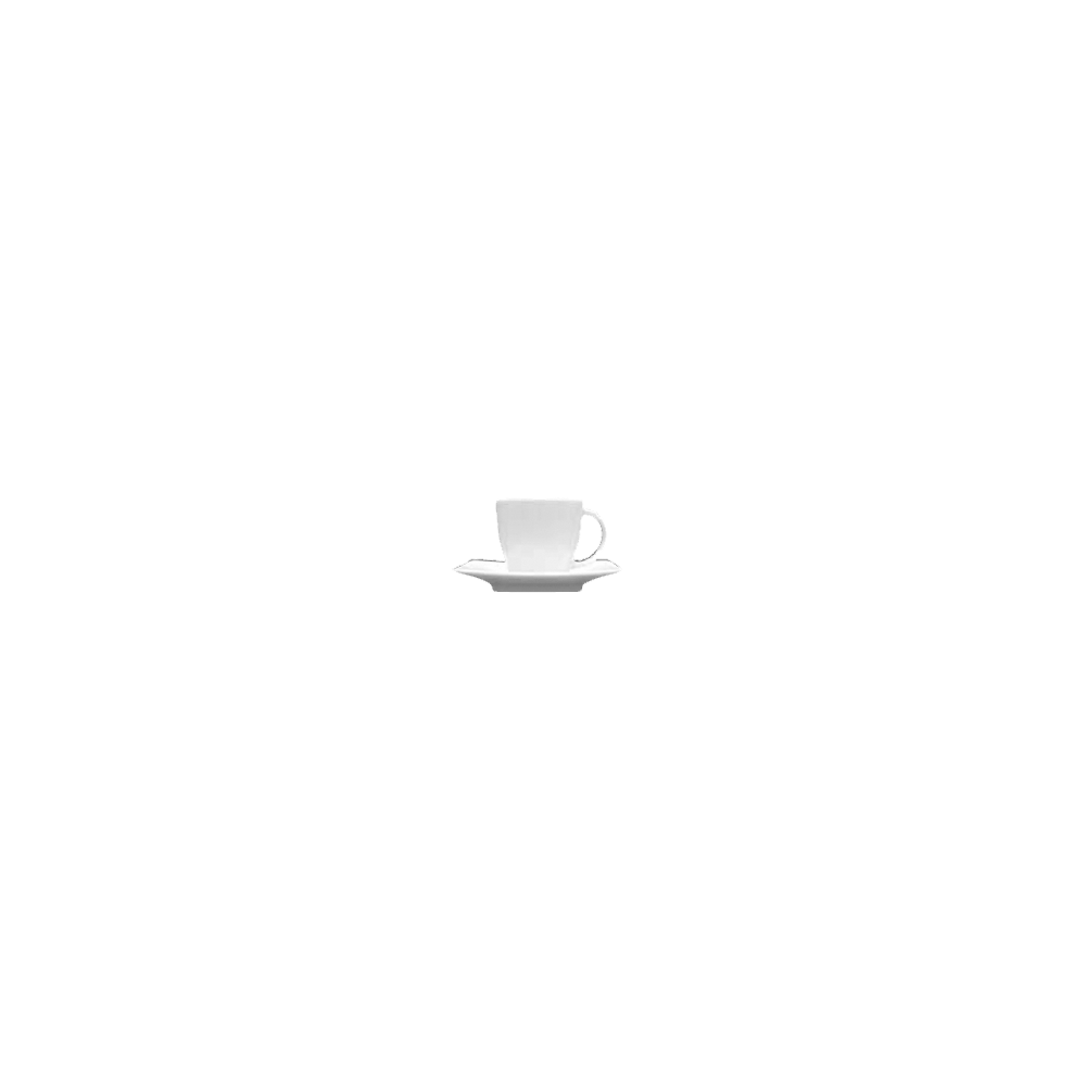 Чашка кофейная «Виктория»; фарфор; 90мл; D=60, H=55, L=75мм; белый