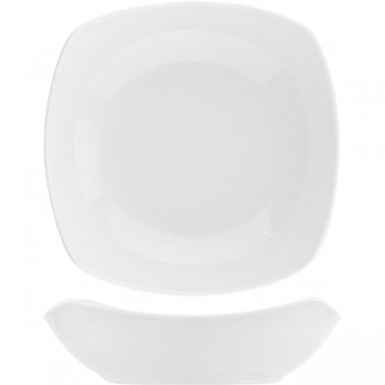 Салатник квадратный «Гамма»; фарфор; 0, 5л; L=17, B=17см; белый