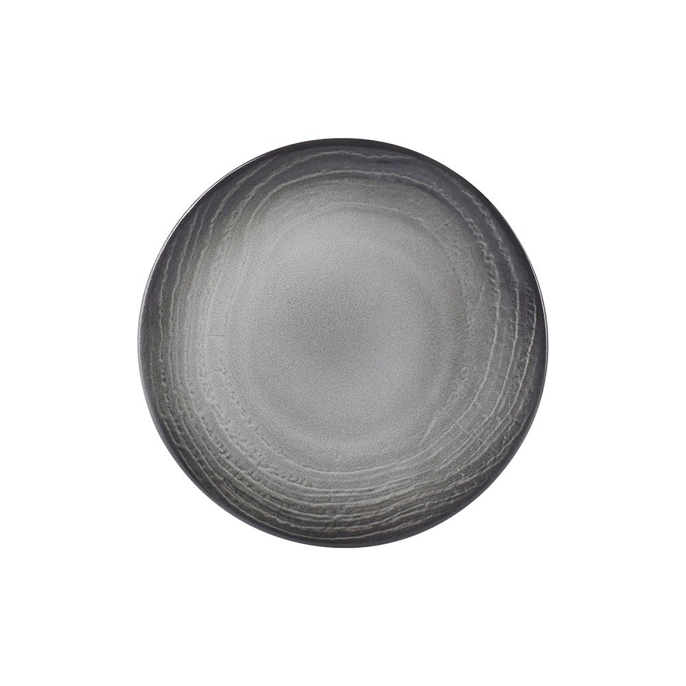 Тарелка для хлеба «Свелл»; керамика; D=16, H=2см; черный, белый