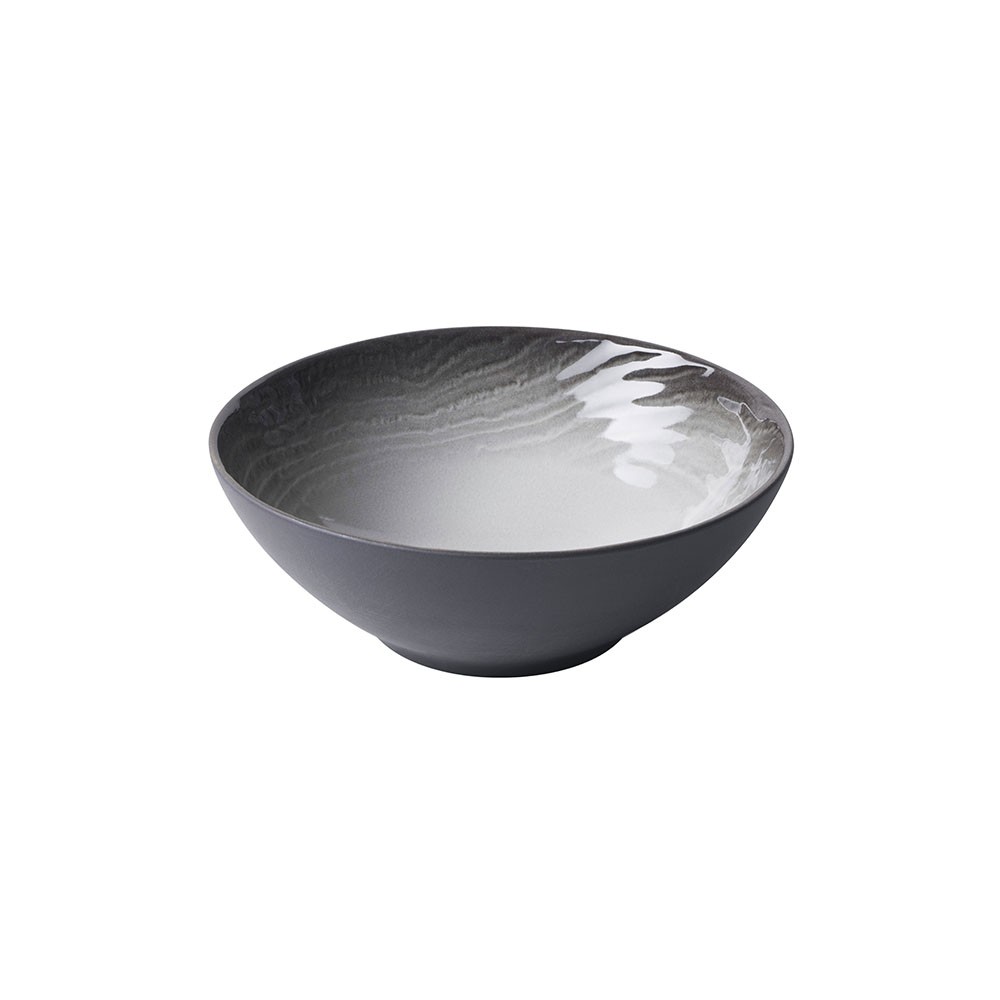 Салатник «Свелл»; керамика; D=150, H=56мм; черный, белый