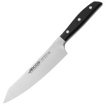 Нож поварской «Манхэттен»; сталь нерж., полиоксиметилен; L=33/19см; металлич., черный