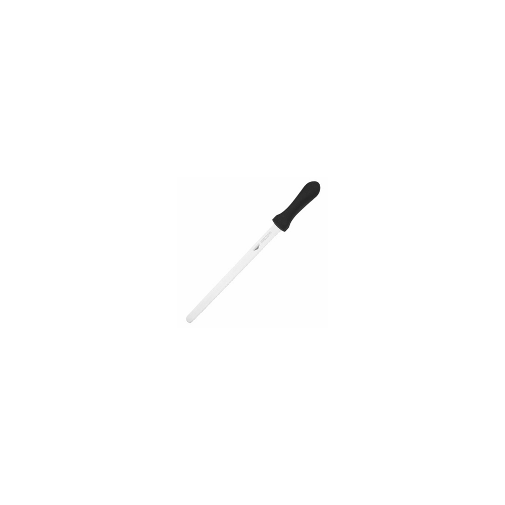 Нож кондитерский; сталь, пластик; L=43/30, B=2см; черный, металлич.