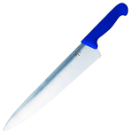 Нож для рыбы; синяя ручка; сталь нерж., пластик; L=31см; синий, металлич.