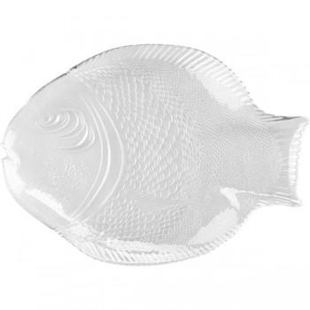 Блюдо для подачи «Марин»; стекло; H=25, L=36см; прозр.