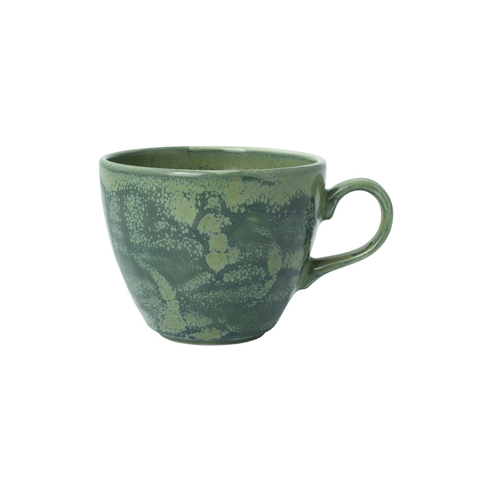 Чашка чайная «Аврора Визувиус Бёрнт Эмералд»; фарфор; 228мл; D=9см; изумруд.