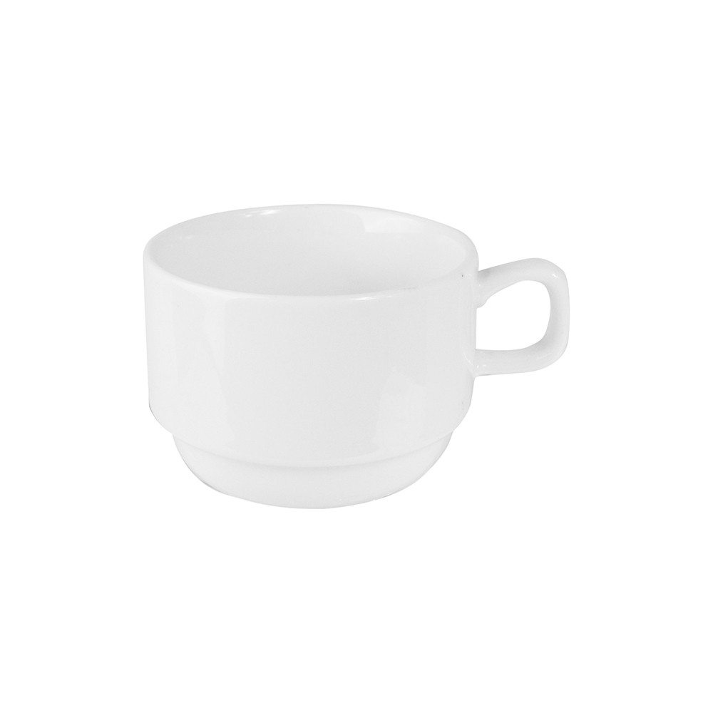 Чашка чайная «Кунстверк»; фарфор; 250мл; D=85, H=60, L=120мм; белый