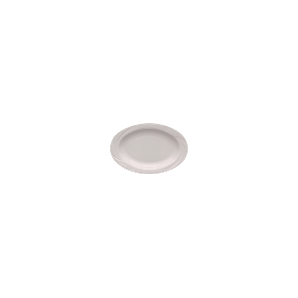 Блюдо овальное «Аркадия»; фарфор; H=25, L=290, B=230мм; белый