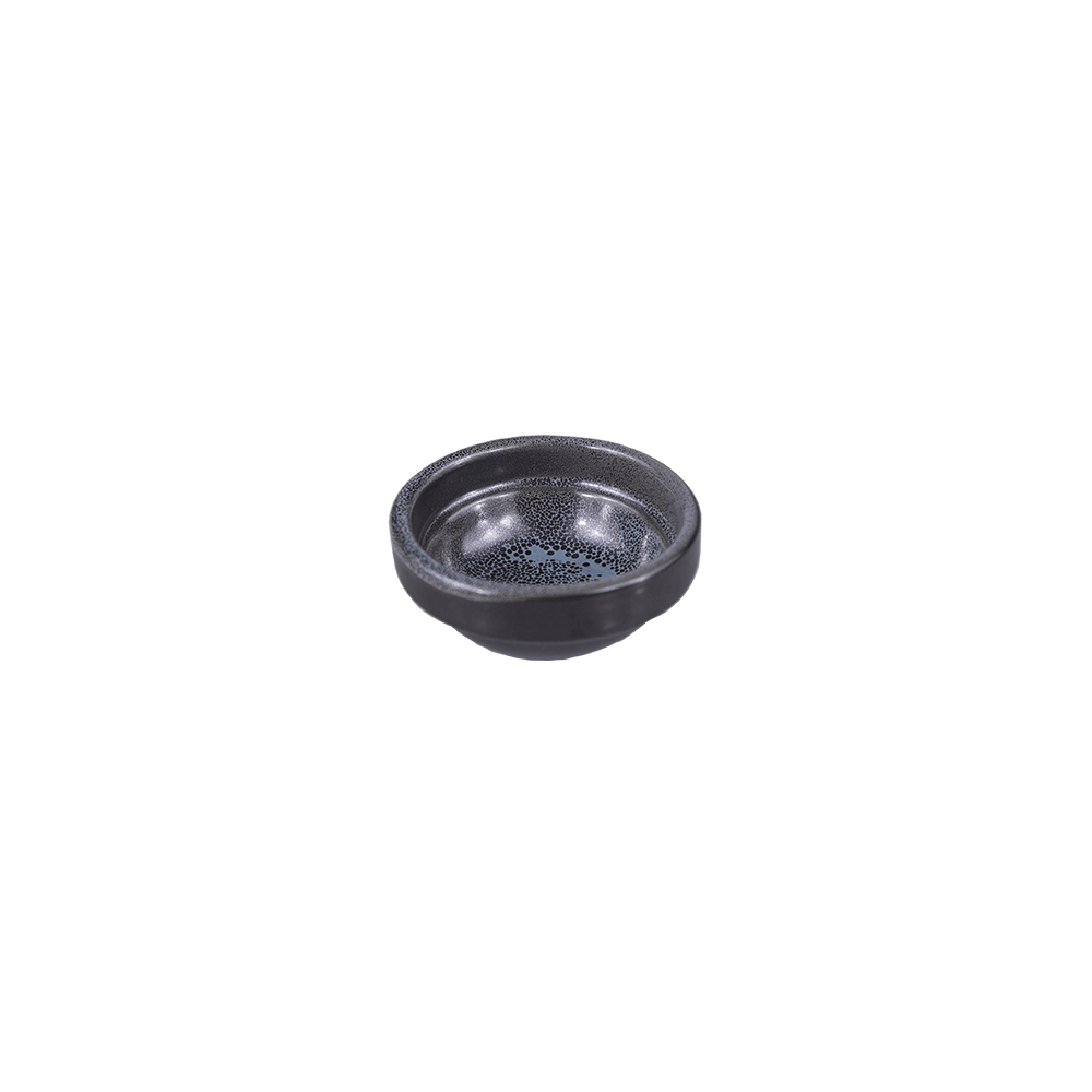 Соусник «Млечный путь бирюза»; фарфор; 30мл; D=60, H=25мм; бирюз., черный