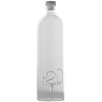 Бутылка с пробкой «H2O»; стекло; 1, 5л; D=9, H=32см