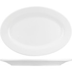 Блюдо овальное «Кунстверк»; фарфор; H=17, L=226, B=155мм; белый