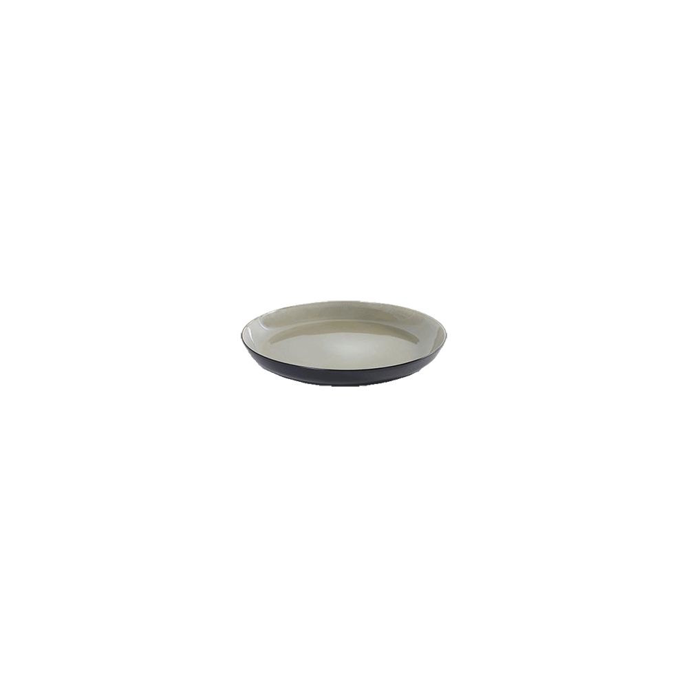 Блюдо глуб. «Пьюр»; керамика; D=290, H=35мм; серый, черный