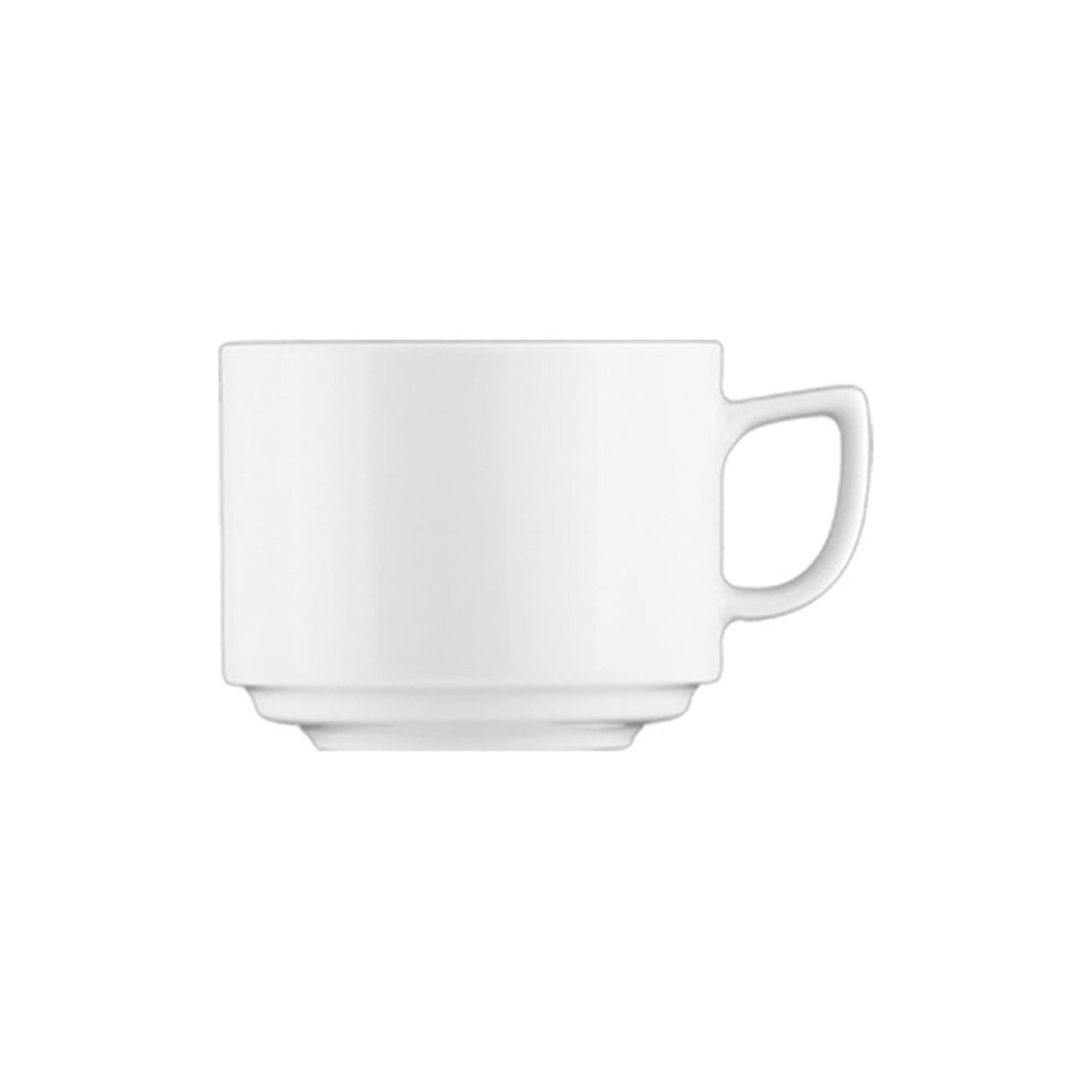 Чашка чайная «Тайм»; фарфор; 290мл; D=79, H=93мм; белый