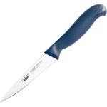 Нож для обвалки мяса; сталь нерж., пластик; L=11см; синий, металлич.