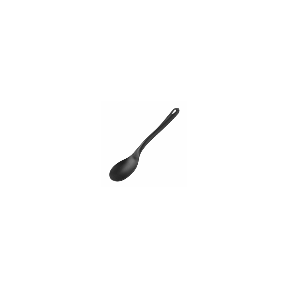 Ложка кухонная жаропрочная; нейлон; L=35/11, B=7см; черный
