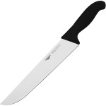 Нож для разделки мяса; сталь нерж.; L=26см; черный, металлич.