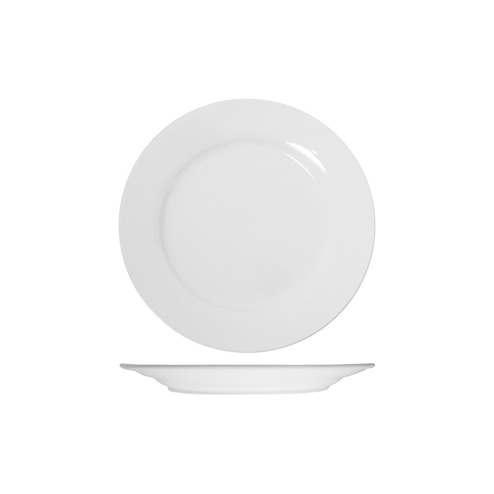 Тарелка мелкая «Кунстверк»; фарфор; D=185, H=20мм; белый