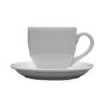 Чашка кофейная «Америка»; фарфор; 100мл; D=67, H=60, L=100, B=67мм; белый