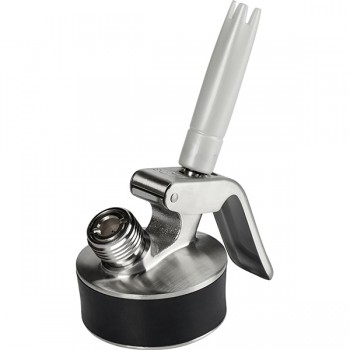 Головная часть для сифона для сливок; металл, пластик; D=57, H=127, B=97мм; металлич., серый