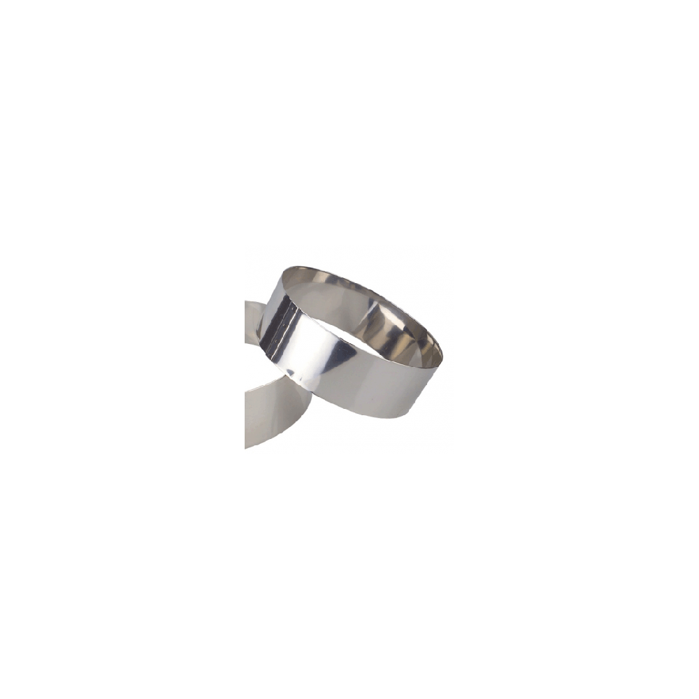 Кольцо кондитерское; сталь нерж.; D=28, H=6см; металлич.
