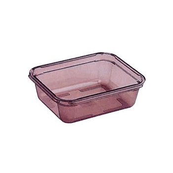 Гастроемкость (1/2); поликарбонат; H=10, L=32, 5, B=26, 5см; коричнев.