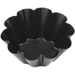 Форма для выпечки бриошей; сталь, антиприг.покр.; D=8см; черный