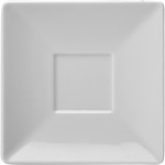 Блюдце квадратное «Классик»; фарфор; L=14, B=14см; белый