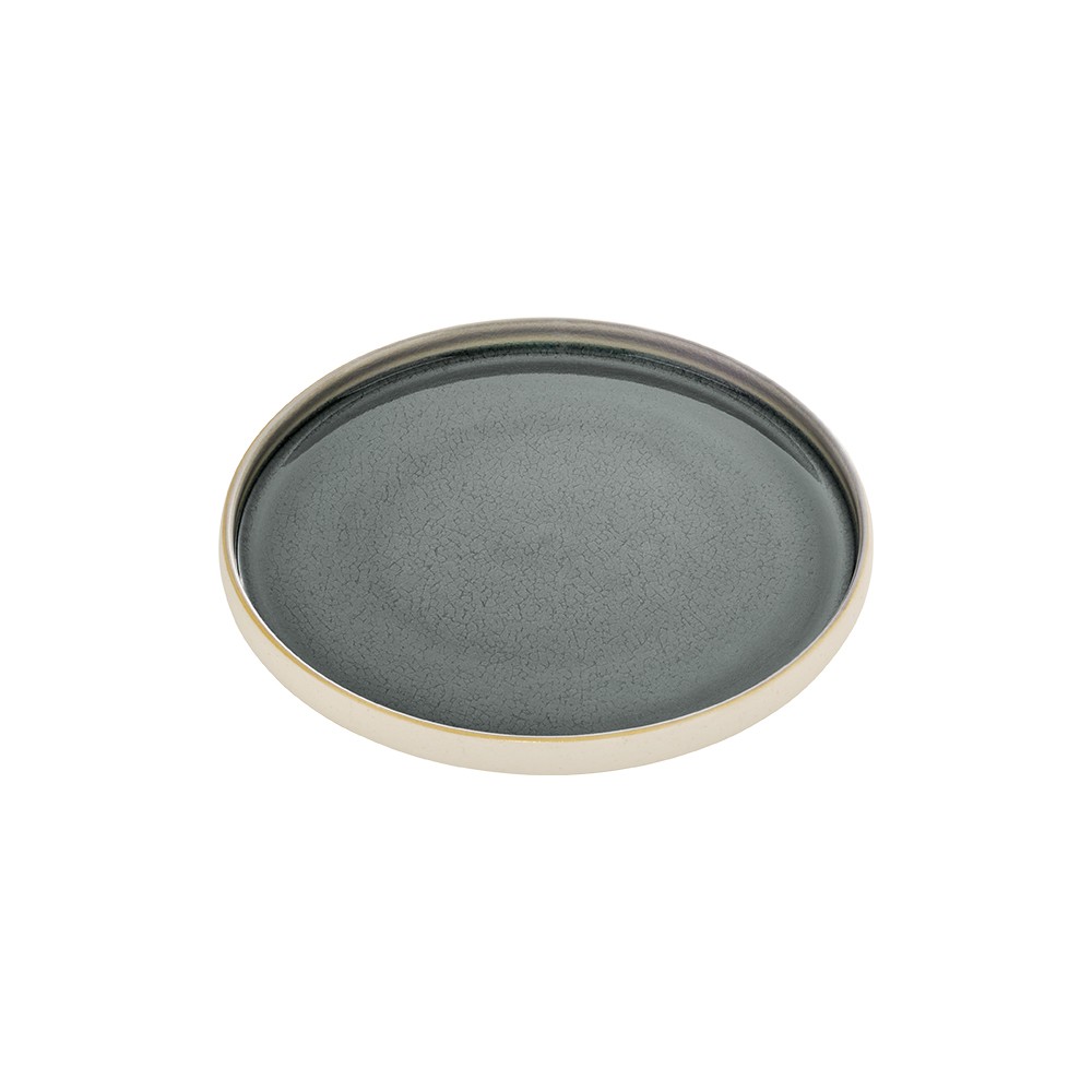Тарелка мелкая «Нара»; керамика; D=210, H=25мм; серый