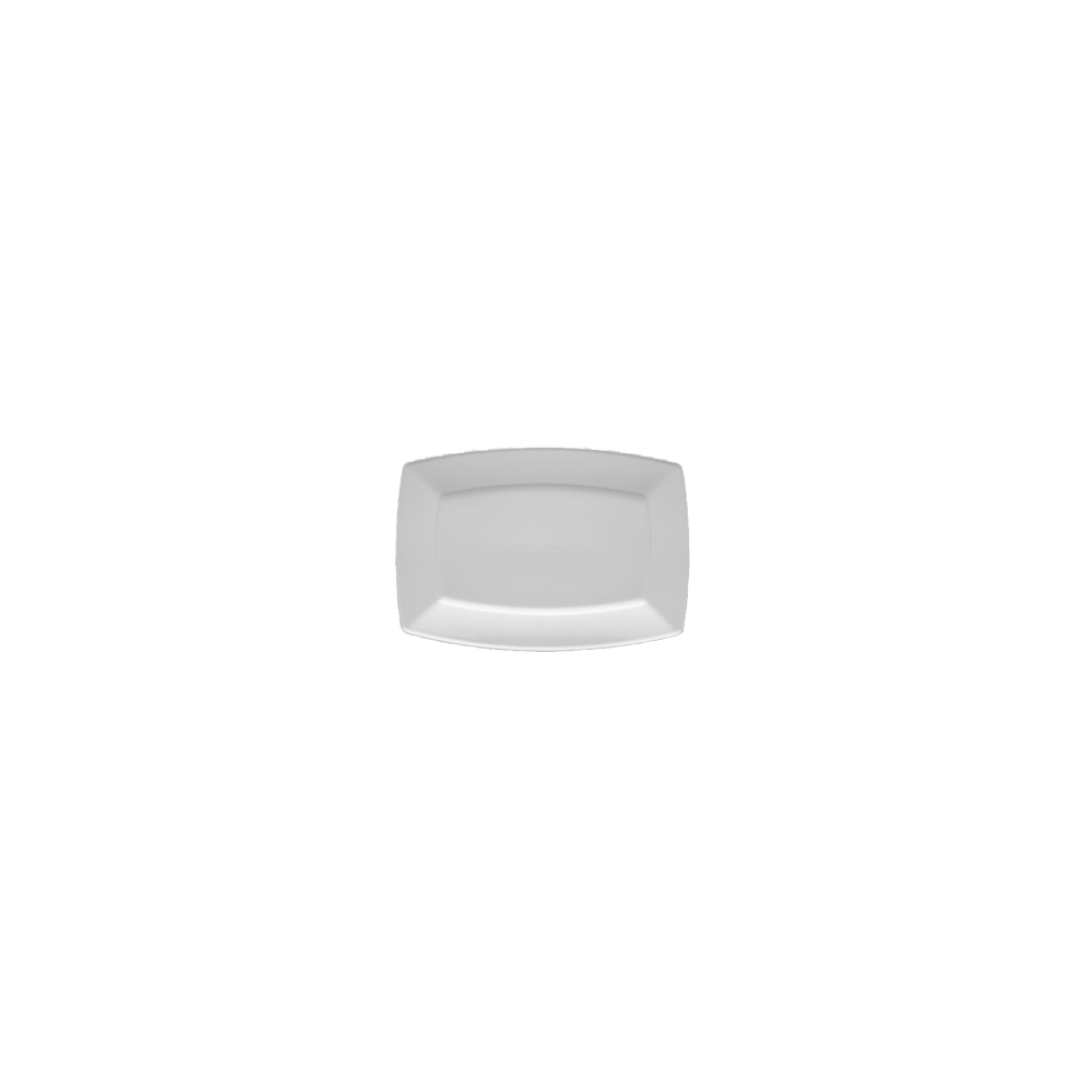 Блюдо прямоугольное «Виктория»; фарфор; H=15, L=280, B=200мм; белый