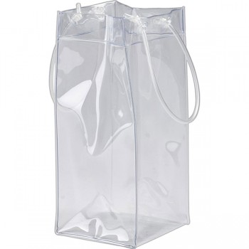 Пакет для вина; пластик; L=25см; прозр.