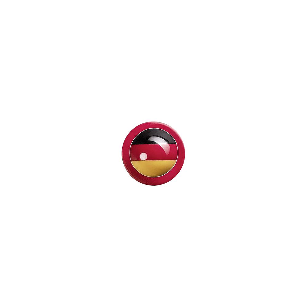 Пукли «Флаг Германии»[12шт]; пластик; D=15мм; красный, черный