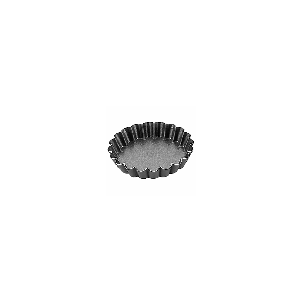Форма кондитерская рифленая «Экзопан»[12шт]; сталь, антиприг.покр.; D=100, H=18мм