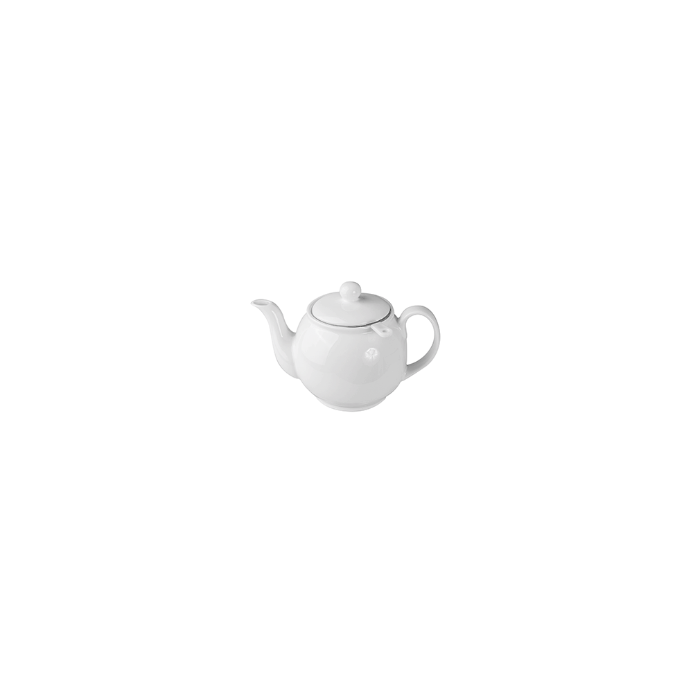 Чайник с метал. ситом; фарфор; 0, 5л; белый