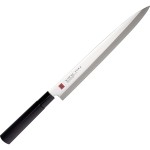 Нож кухонный для сашими; сталь нерж., дерево; L=40, 5/27см; металлич., черный