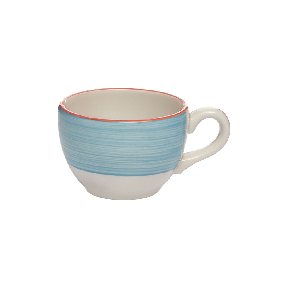 Чашка кофейная «Рио Блю»; фарфор; 85мл; D=65, H=50, L=85мм; белый, синий