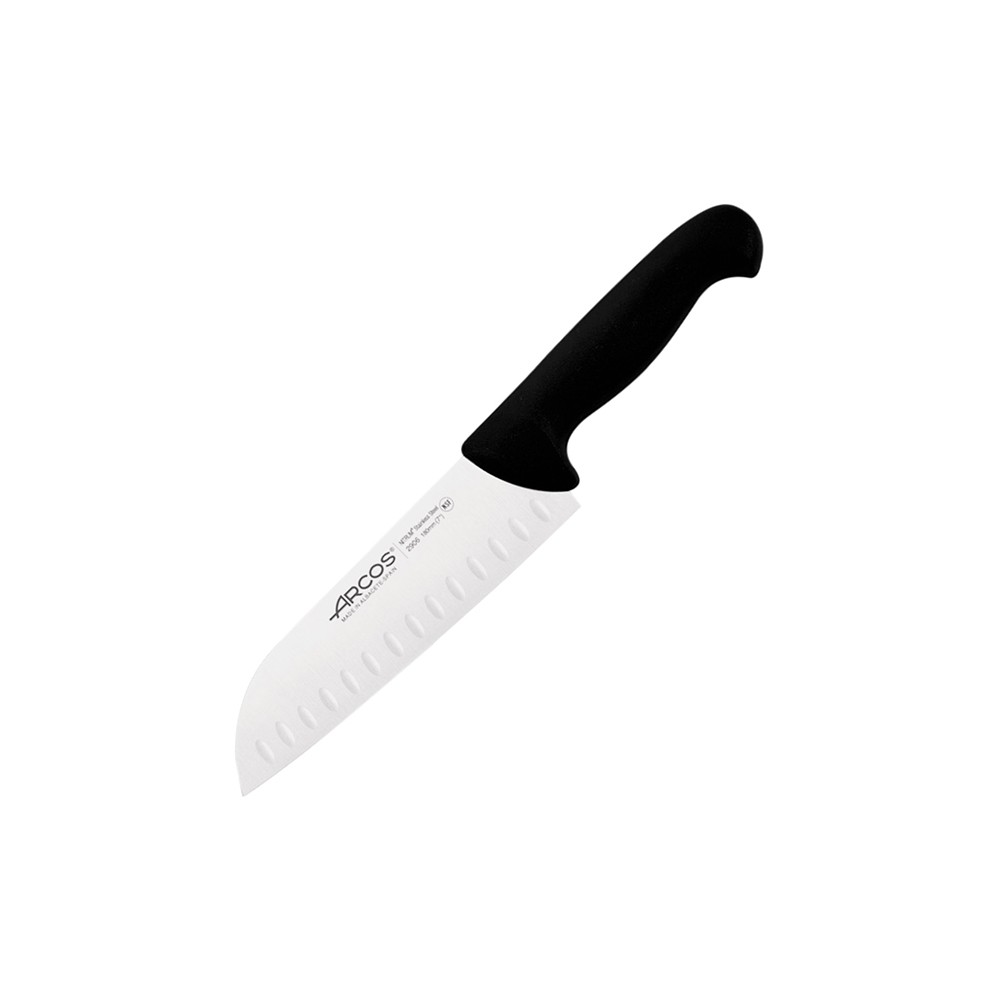 Нож поварской «2900»; сталь нерж., полипроп.; L=31/18, B=5см; черный, металлич.