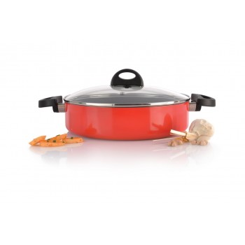 Сотейник с двумя ручками 26см 3,2л (красный) Eclipse
