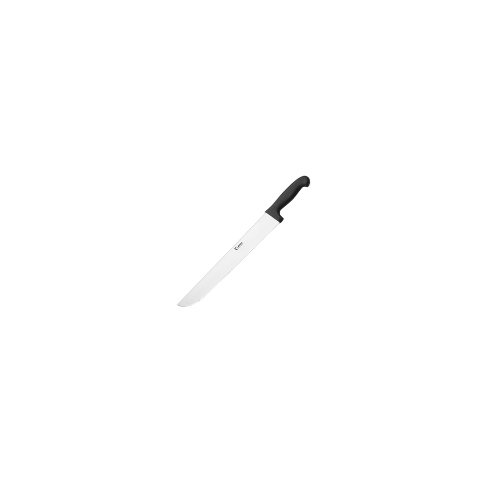 Нож для нарезки мяса; сталь нерж., полипроп.; L=26см; черный, металлич.