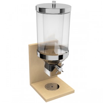 Диспенсер для хлопьев; пластик, сталь нерж.; 4, 5л; H=55, 5, L=21, B=20см