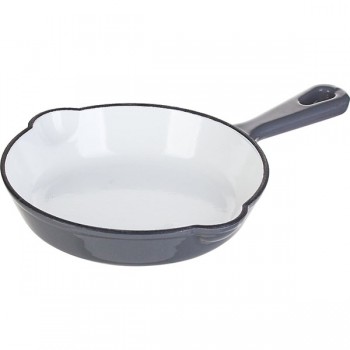 Сковорода порционная; чугун; 450мл; D=160, H=35мм; серый, белый