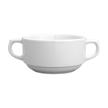 Чашка бульонная «Это Рома»; фарфор; 300мл; H=55мм; белый