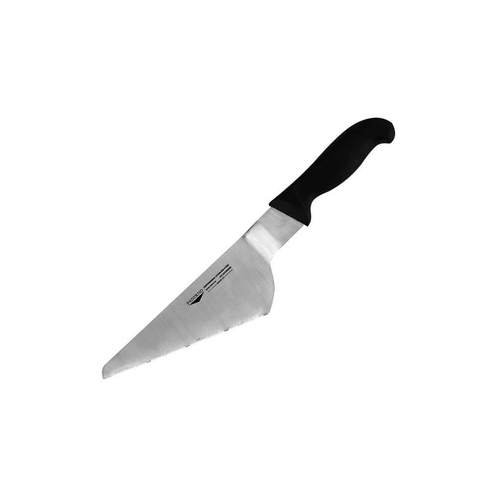 Нож для лазаньи; сталь нерж.; L=22см; черный, металлич.