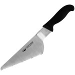 Нож для лазаньи; сталь нерж.; L=22см; черный, металлич.