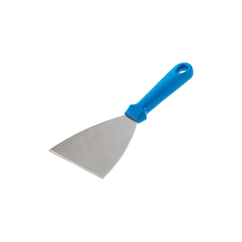 Лопатка для пиццы треугольная; сталь нерж., пластик; L=10/24см