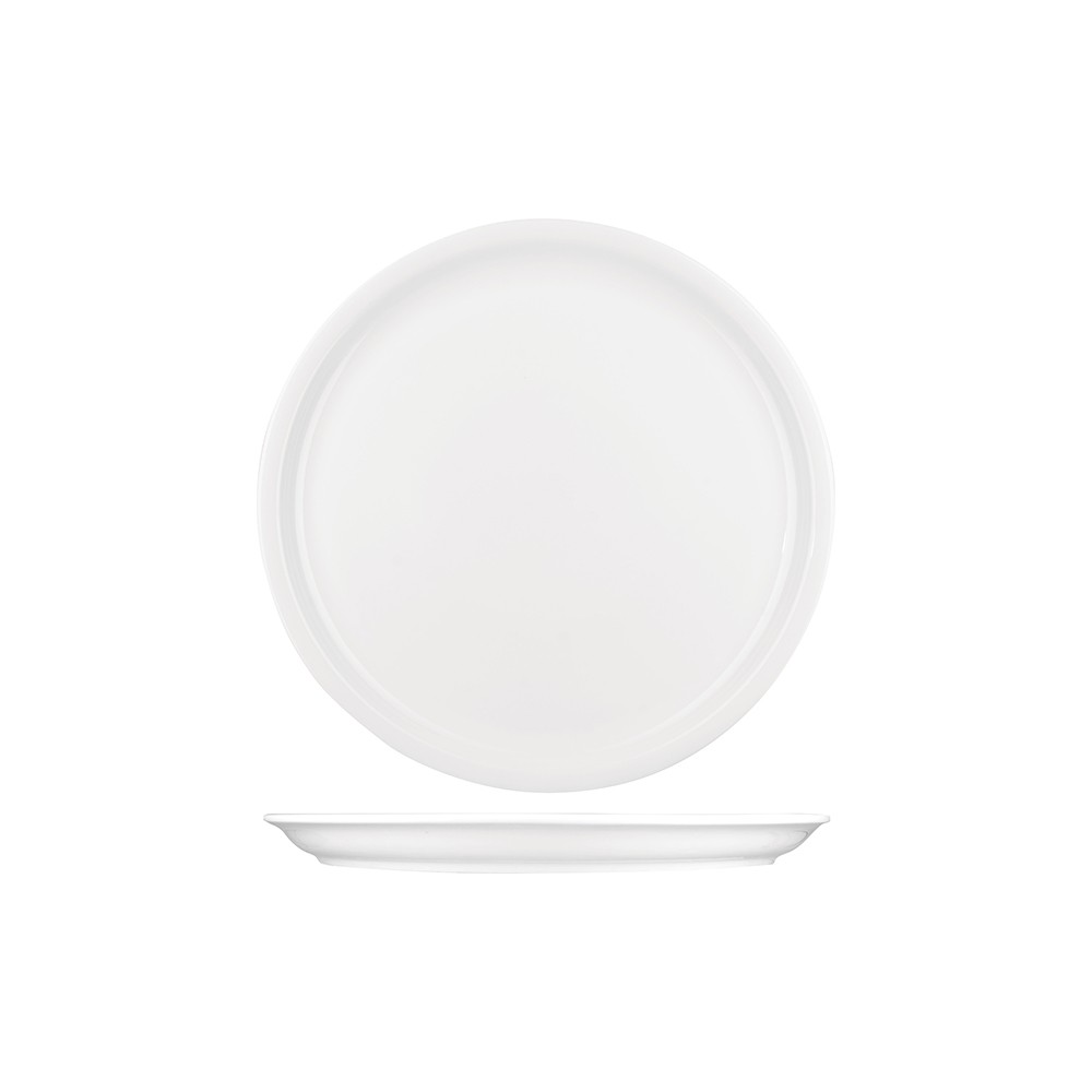 Блюдо круглое «Кунстверк»; фарфор; D=315, H=30мм; белый