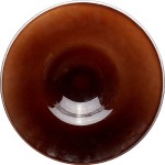 Тарелка глубокая; стекло; 250мл; D=290, H=47мм; коричнев.