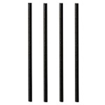 Трубочки[500шт]; бумага; D=7, L=150мм; черный