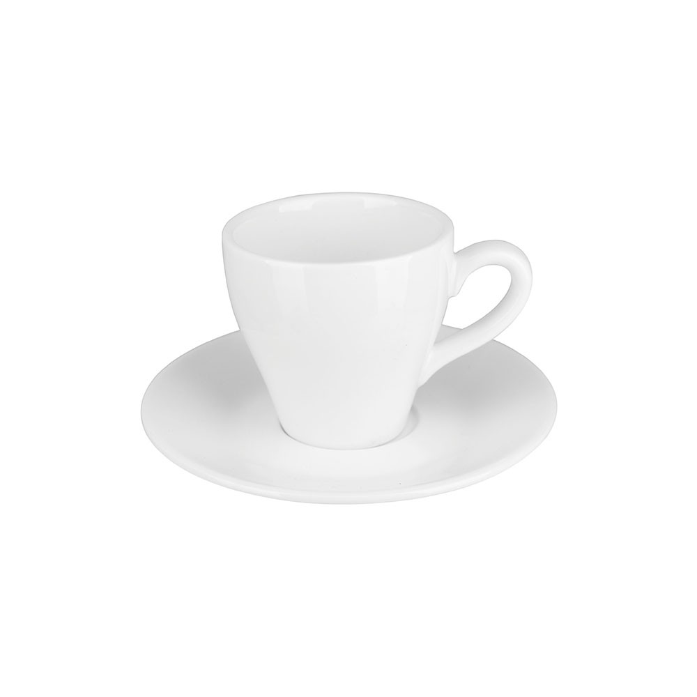 Пара кофейная «Кунстверк»; фарфор; 70мл; D=65/120мм; белый